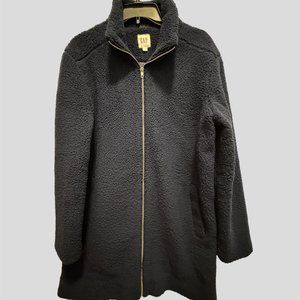 Gap size large fleece navy blue zip up jacket